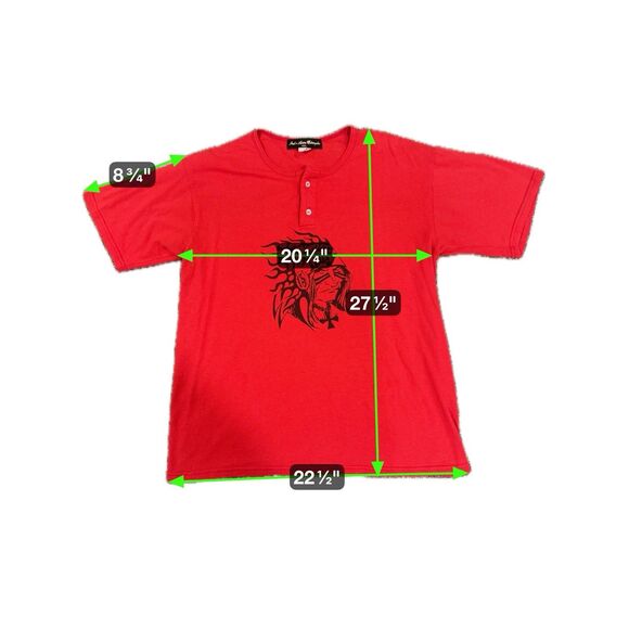 Vtg Indian Larry T-shirt Men’s L Red New York City USA - Picture 2 of 5